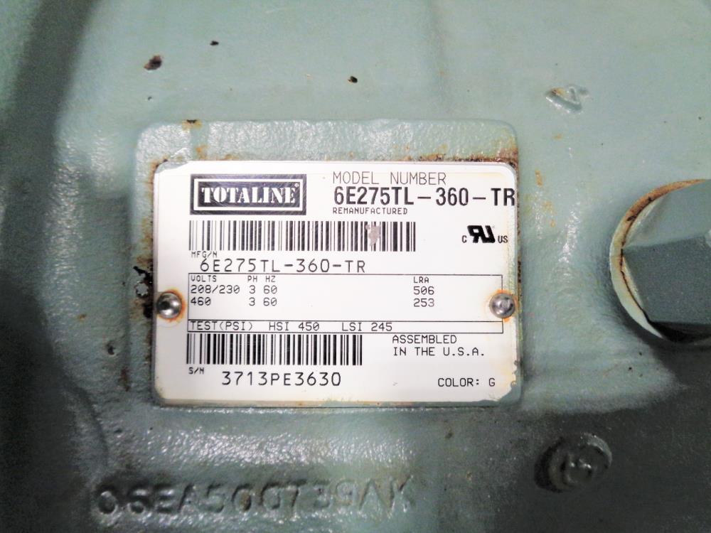 Totaline Semi-Hermetic Compressor 6E275TL-360-TR *Remanufactured*